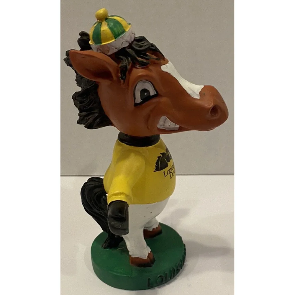 Vintage Louisiana Downs Bobblehead Nodder Horse Racing Hat Anthropomorphic